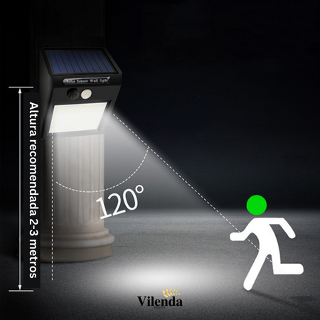 Vilenda - Lámpara Solar LED para Exterior